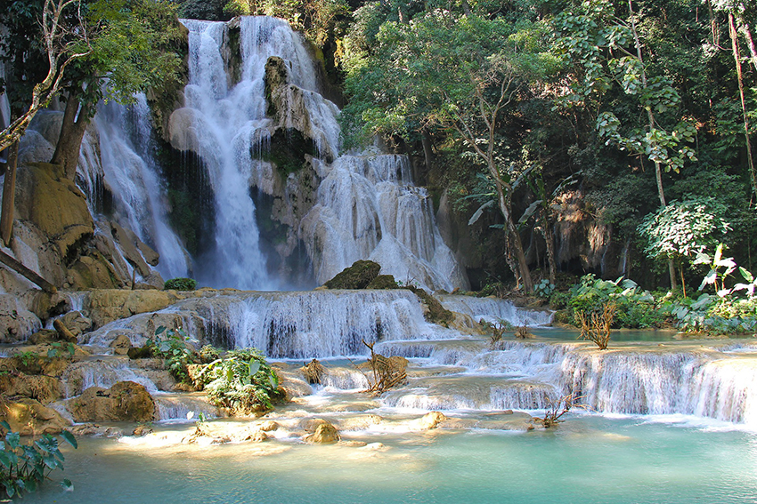 Luang Prabang Kuang Si Wasserfall
