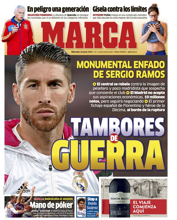 Así vienen las portadas de la prensa deportiva de este miércoles 24 de  junio de 2015 - DyO