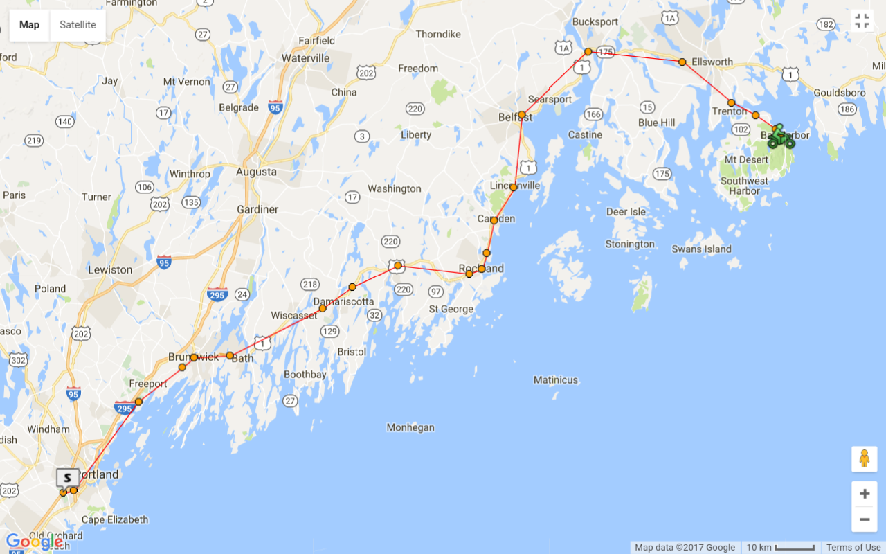 Terry and Sooz's Travels June 27, 2017 Portland, ME to Bar Harbor, ME