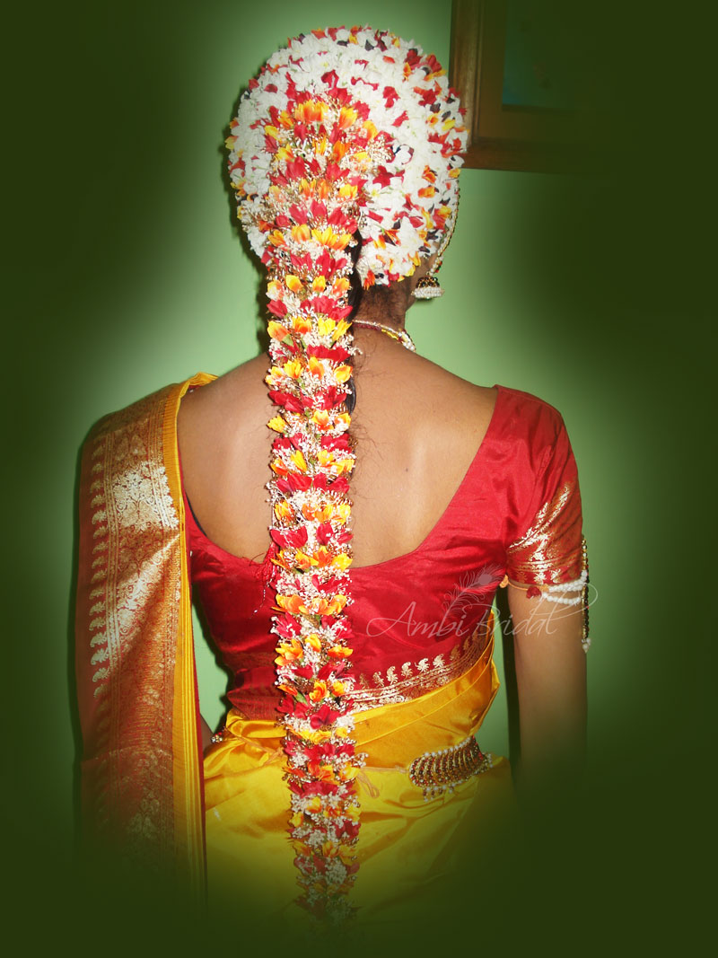 south indian wedding hairstyles for long hair - beautifull