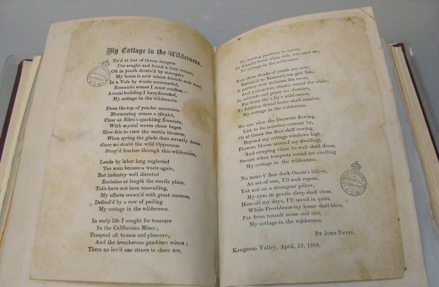 Thomas J. Nevin Tasmanian Photographer "Lines on the much lamented