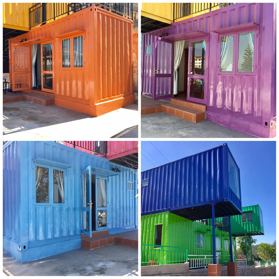 Phát cuồng homestay container 7 sắc màu đẹp lạ chỉ 175k/đêm ở Đà Lạt