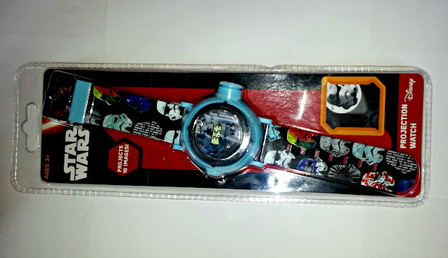 Disney Star Wars projection watch in packaging
