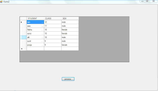 How to Insert Data in Database and Print the Grid View Data in Windows ...