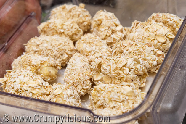 ham and cheese oat fritters