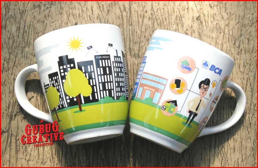 melayani pembuatan mug bisa custom dengan desain bebas