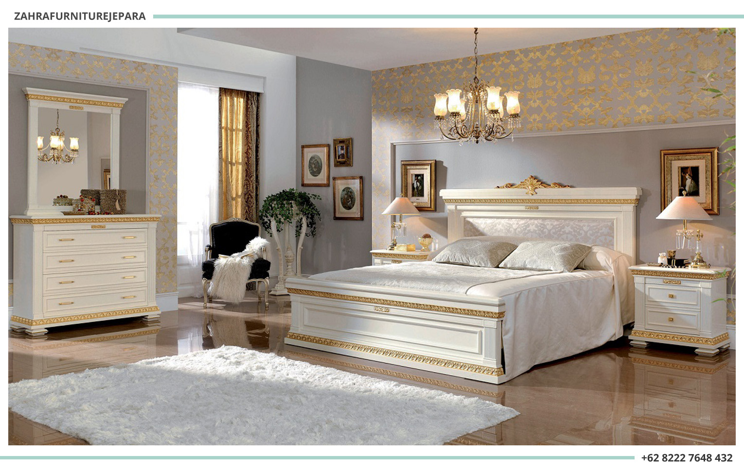 Kamar Set Minimalis Mewah 1 Set Tempat Tidur