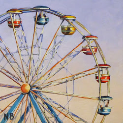 ferris wheel bergman nora artist oil painting paintings wheels fine fair dpw paintworks daily watercolor county dailypaintworks