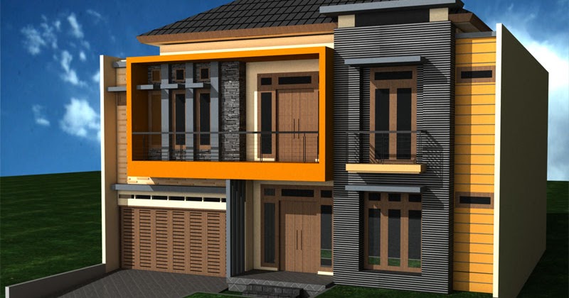  Rumah  Minimalis  Yes Cat  Rumah  Minimalis  Warna Ungu  Tampak Depan