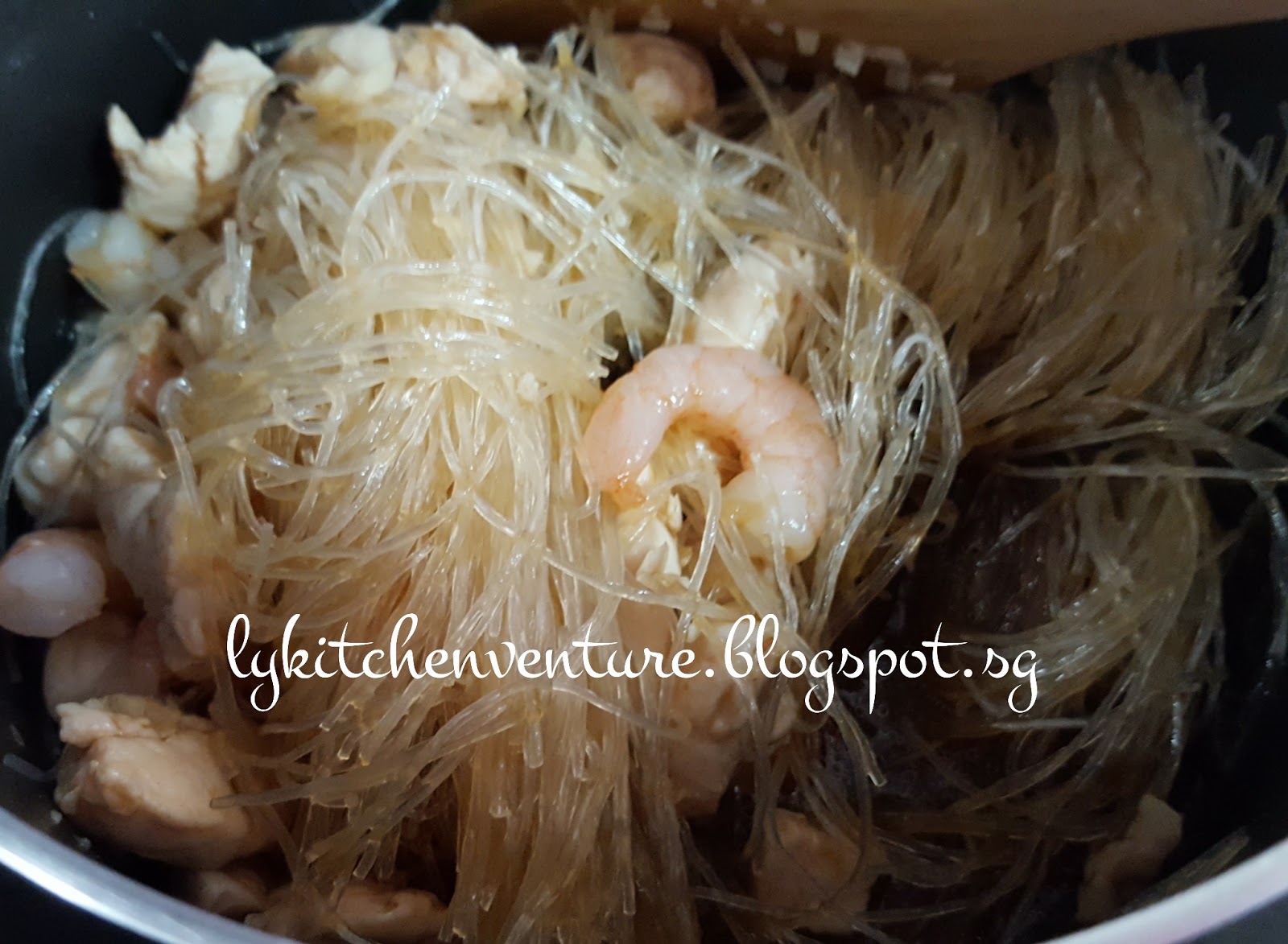 LY's Kitchen Ventures Fried Tang Hoon (Fried Glass Noodles)