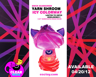 ESC Toy - Icy Yarn Shroom Clear Resin Figure by Erick Scarecrow