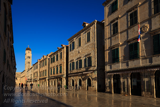 a photograph of a street in the walled city of dubrovnik croatia