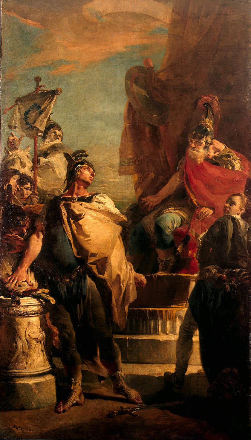 Mucius Scaevola before Porsenna Giovanni Battista Tiepolo Endless