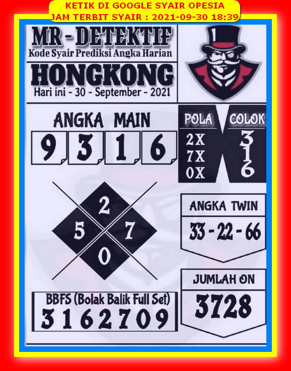 Prediksi Hongkong 30 September 2021 Prediksi Togel Hk Sdy Sgp