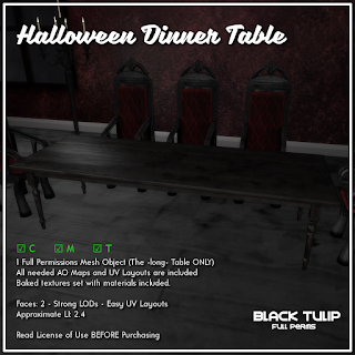 [Black Tulip] Mesh - Halloween Dinner Table