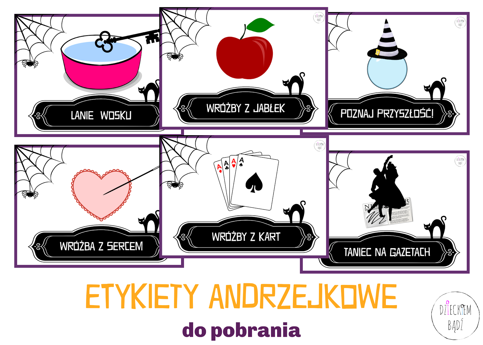 Etykiety Andrzejkowe Do Pobrania