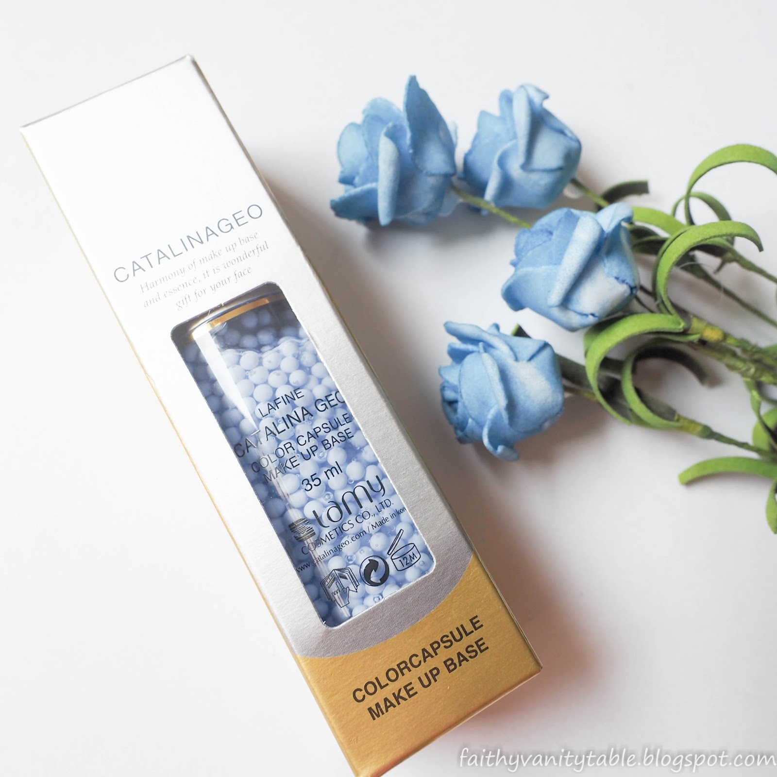 Review of CATALINA GEO’s Color Capsule Make Up Base in BLUE - Art Of