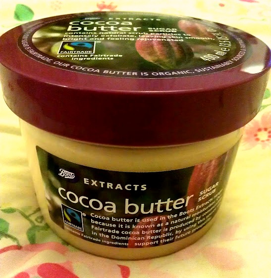FloweryFloral Boots Extracts cocoa butter body scrub