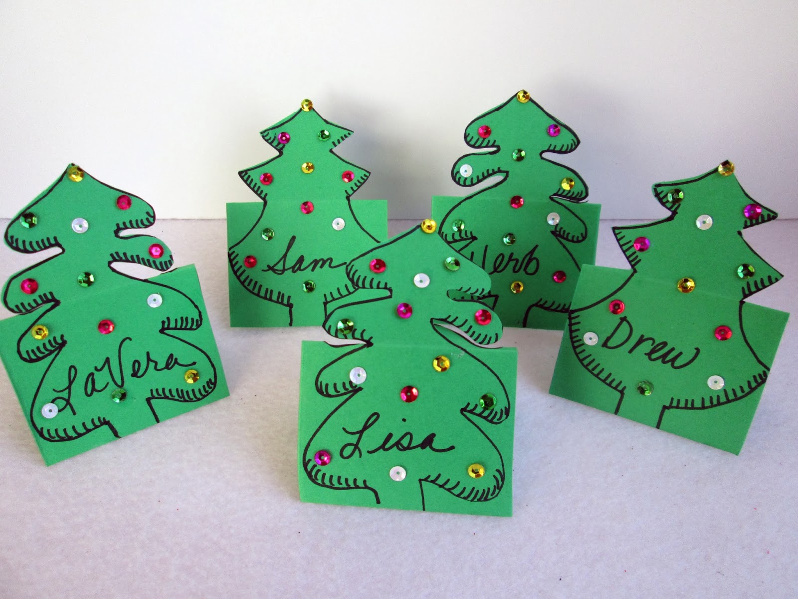 Tea with LaVera: Craft: Christmas Place Cards