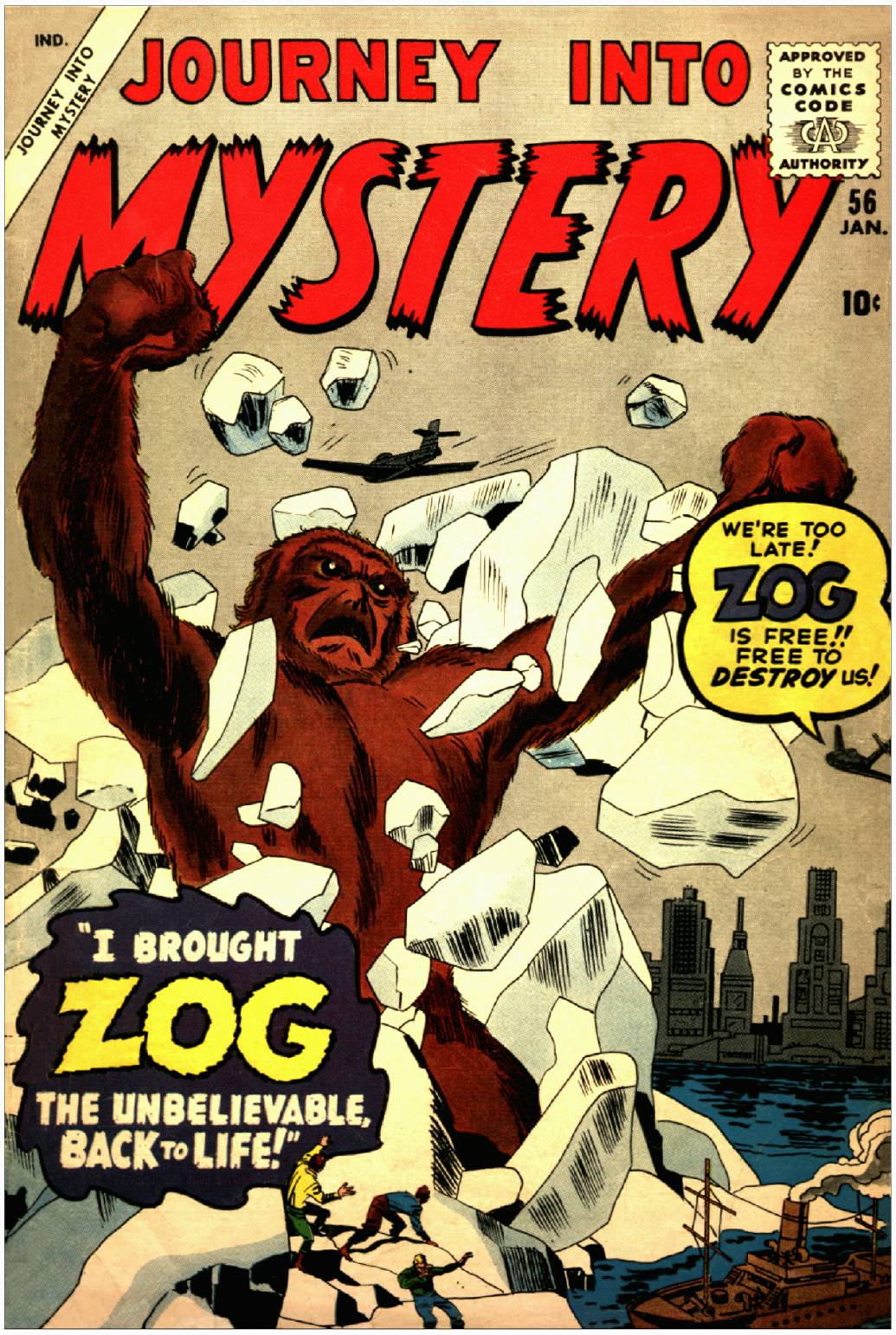 Read online Journey Into Mystery (1952) comic -  Issue #56 - 1