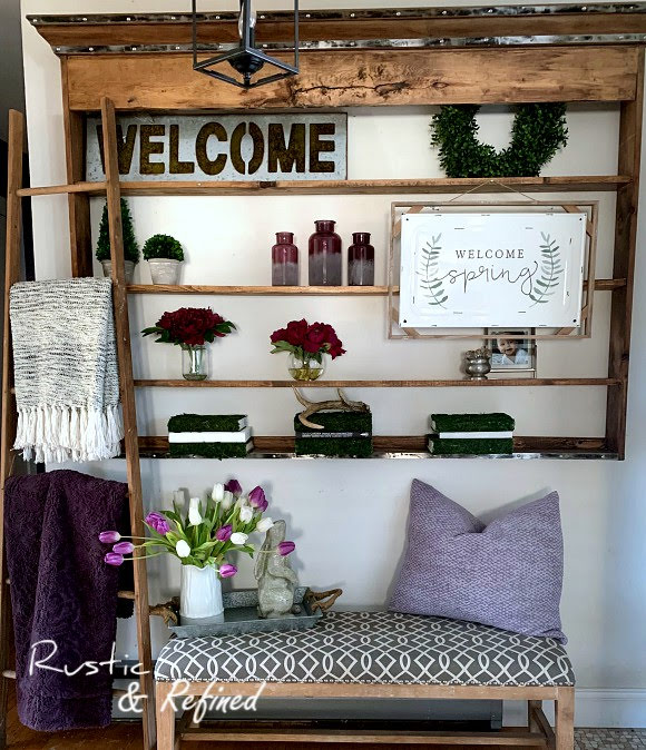 Spring Decor for the Entryway - adding seasonal touches like a pro