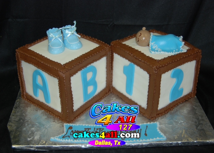 Cakes 4 All In Dallas Baby Blocks Abc 123 Cakes Dallas