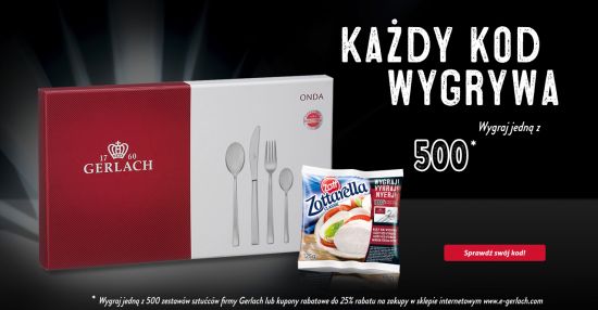 Wygraj 1 z 500 zestawów sztućców Onda firmy Gerlach Konkurs