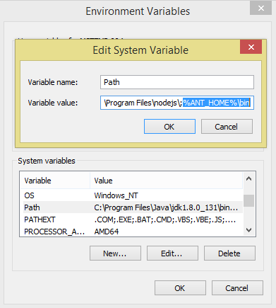 Knowledge: Set environment variable for Apache ANT