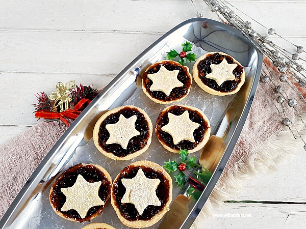 Sweet, fruity Traditional Christmas Fruit Mincemeat Pies - easy to make, easy to eat !