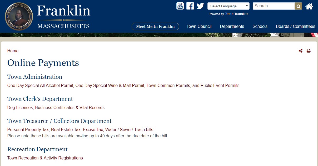 franklin matters fiscal year 2019 first quarter real estate and fiscal year 2019 dates