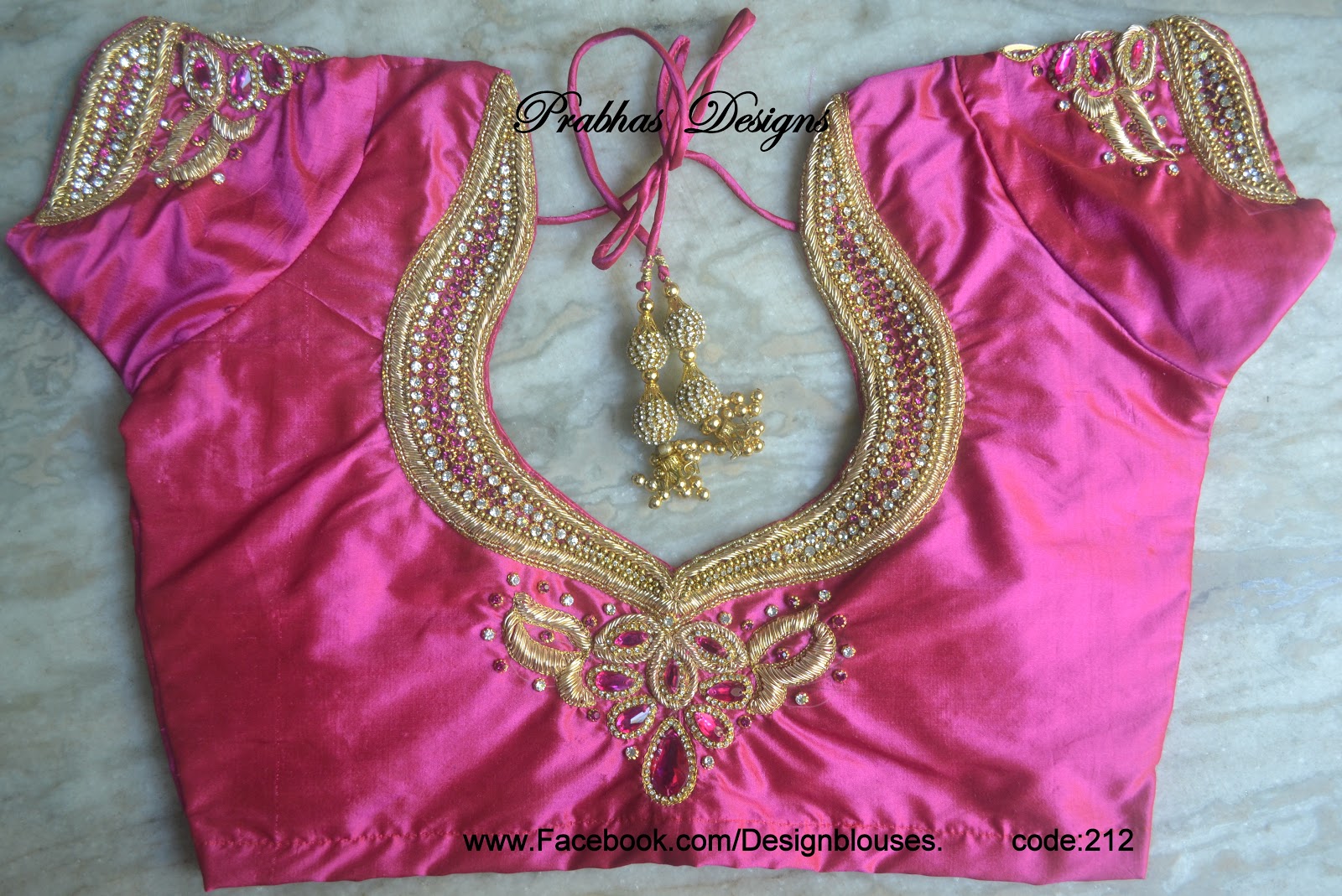 Aari Embroidery classes by Prabhas Designs Aari Embroidery Blouses