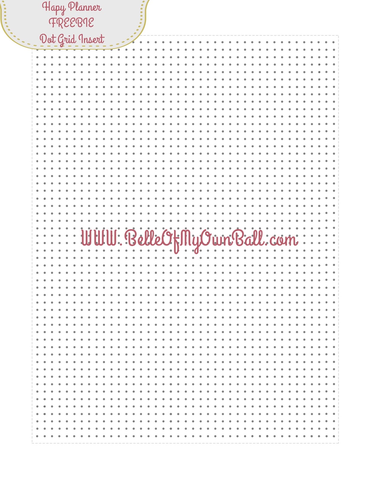 how to make dot grid paper