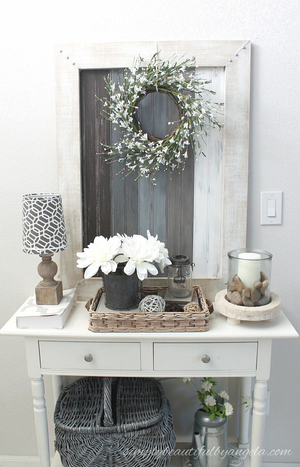 DIY Framed Beadboard Art Simply Beautiful By Angela