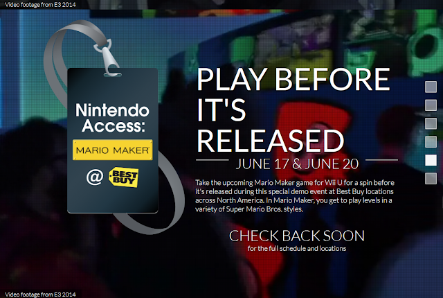 Nintendo Access: Mario Maker @ Best Buy event E3 June 17 20 special demo