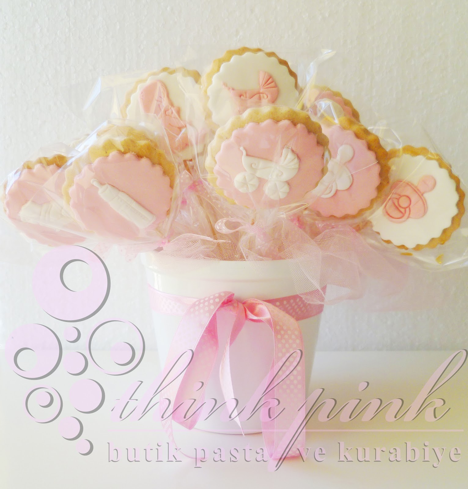 thinkpink butik pasta kurabiye "Kız Bebek" Butik Kurabiye