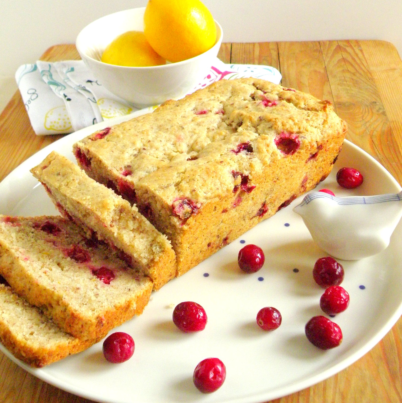 delicuteessen Vegan Cranberry & Lemon Bread