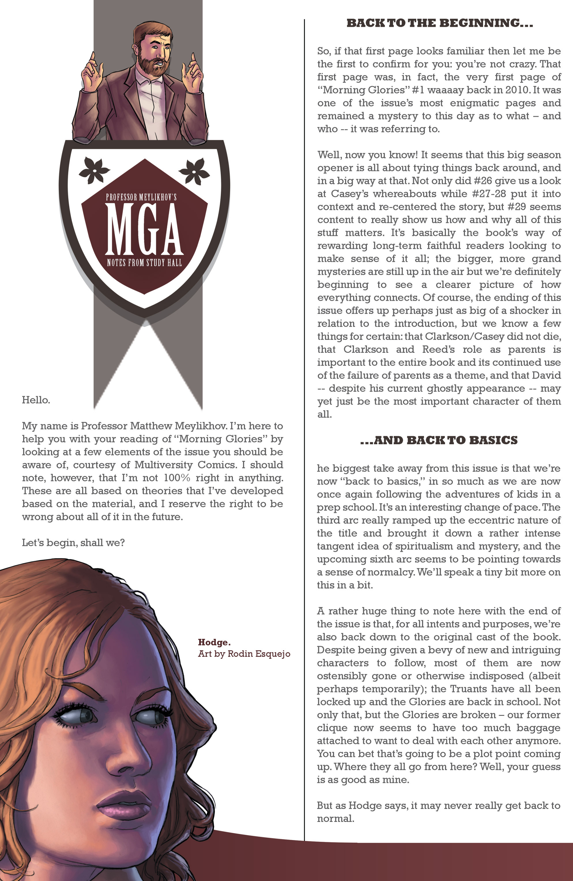 Read online Morning Glories comic -  Issue #29 - 26