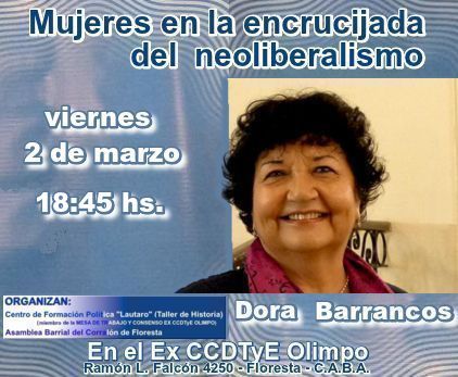 Resultado de imagen para dora barrancos en el ex olimpo