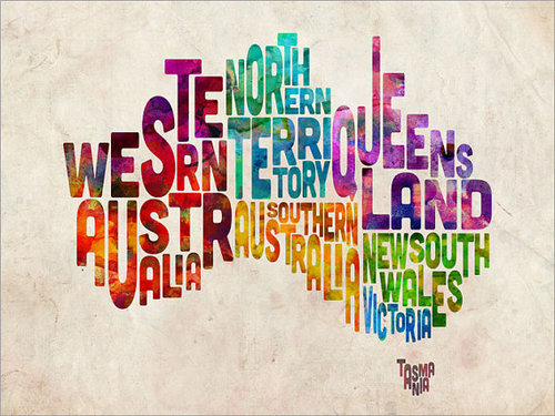 map of australian states map of australian states
