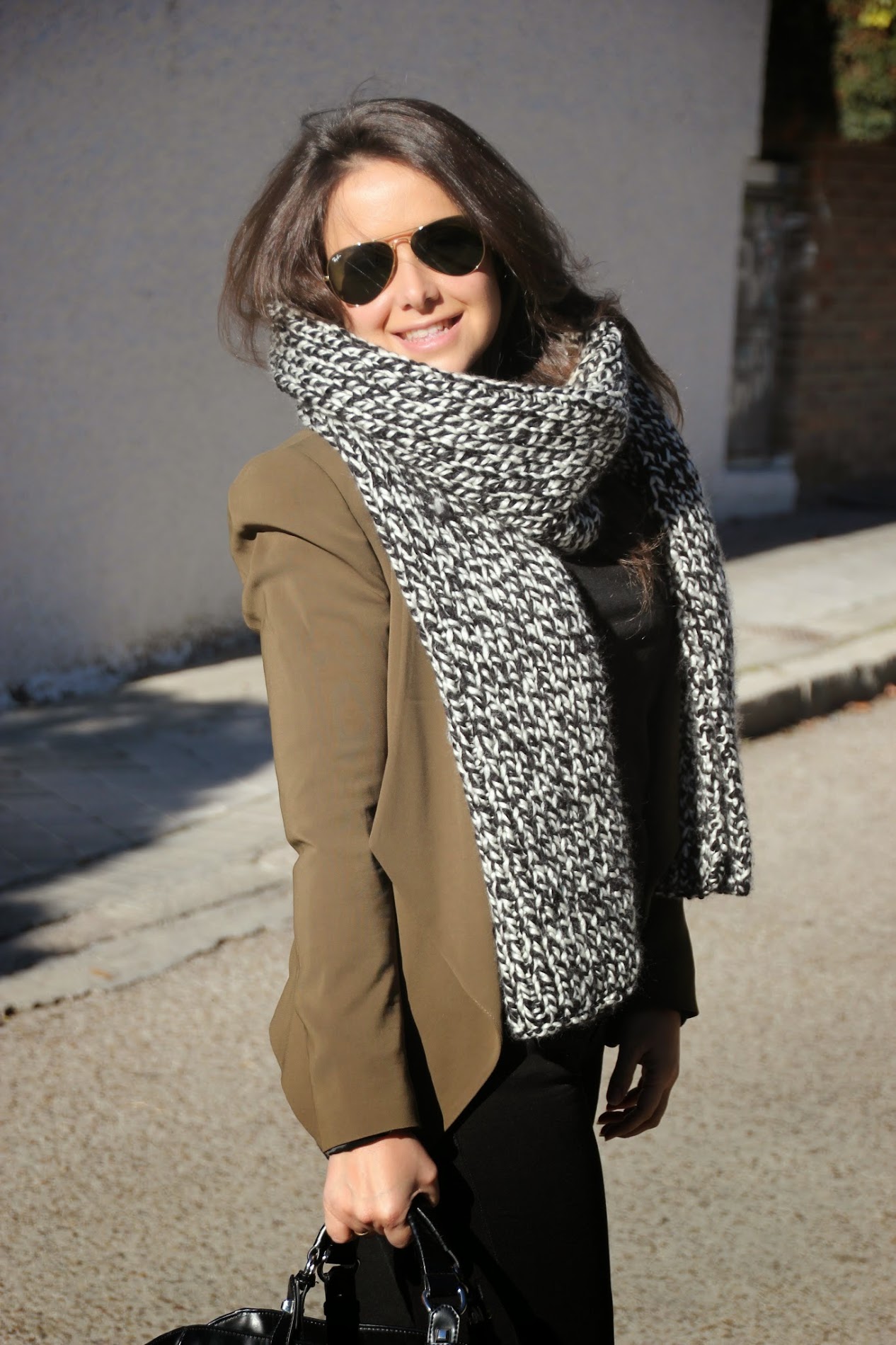 DIY Cómo hacer MAXI BUFANDA (patrones gratis) Aprender a tejer