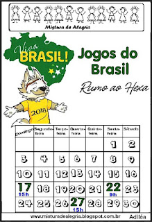 Calendário Calendário copa mundial 2018 Rússia