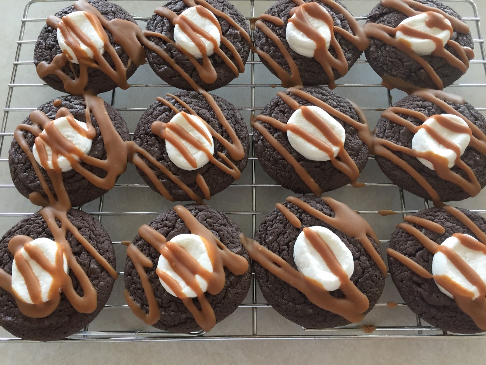 menu managed Chocolate Cake Cookies with Marshmallows