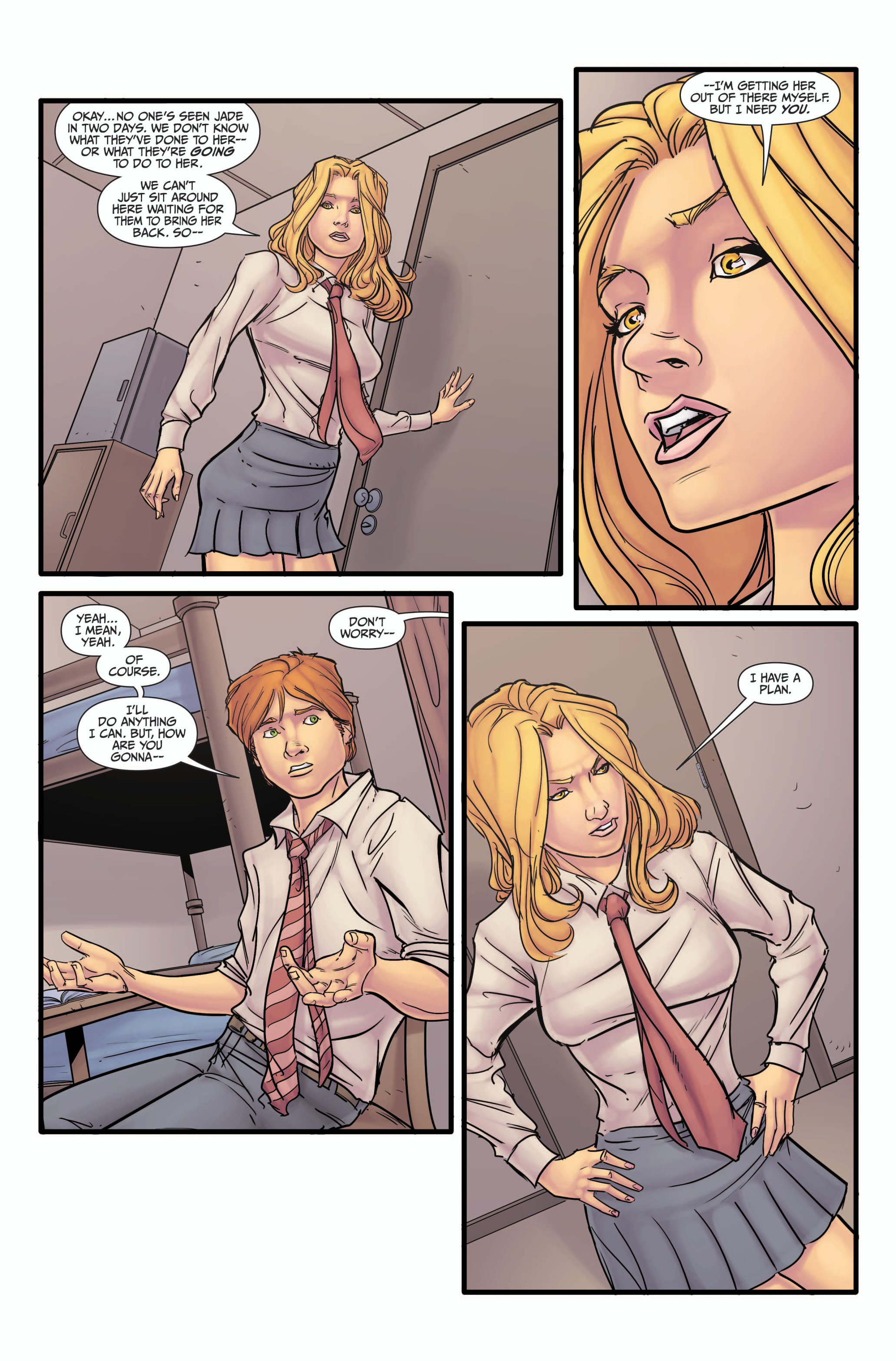 Read online Morning Glories comic -  Issue #4 - 5