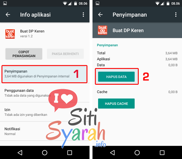 cara clear data aplikasi android
