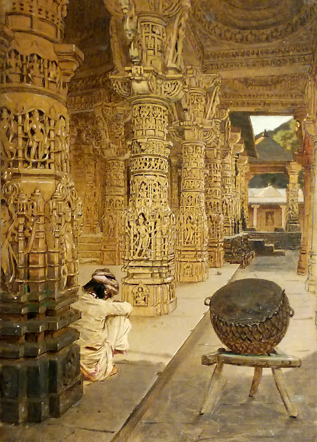 В.В. Верещагин Колоннада в Джайнском храме на горе Абу вечером, 1874-1876 гг.