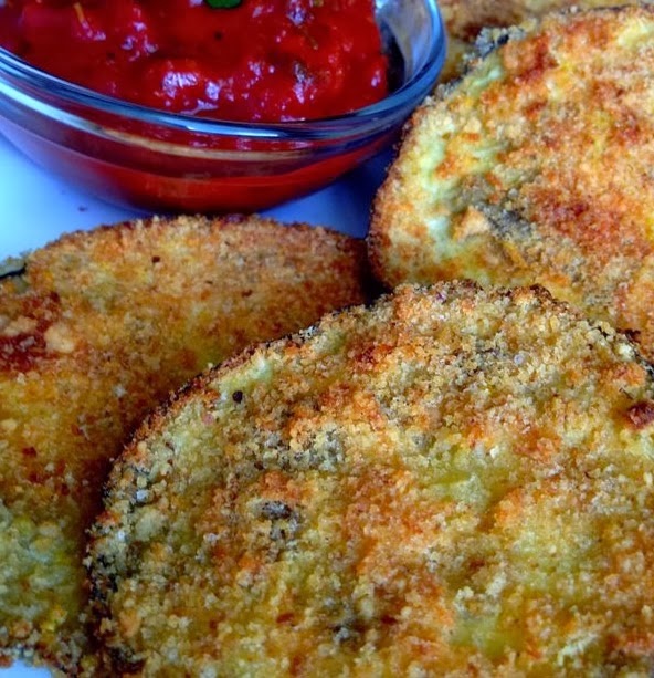 Home Cooked Meals on a Budget EGGPLANT FRIES with Marinara sauce