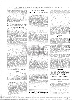 Gil de Escalante sobre Tamara de Lempicka  ABC 10-08-1932