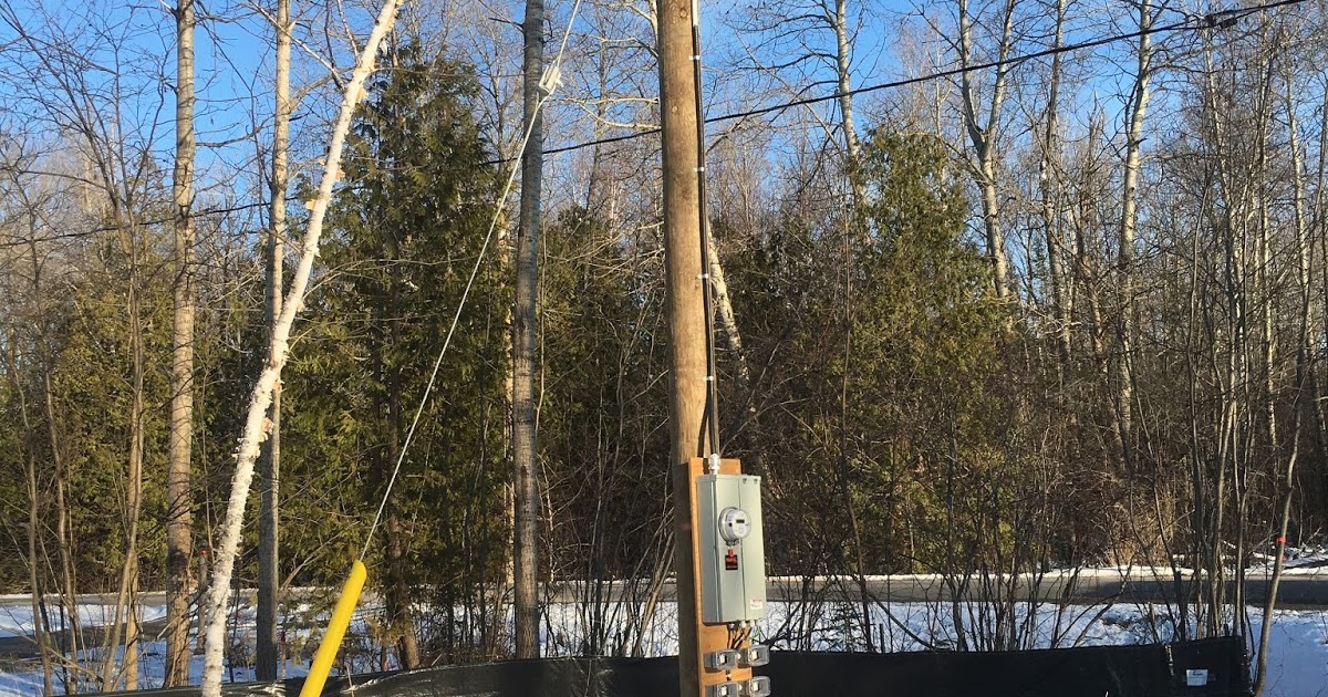 Temporary Service Pole Installation in Ontario Pole Installation in