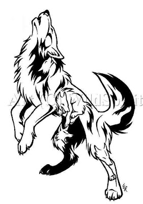 free designs wolf tattoo