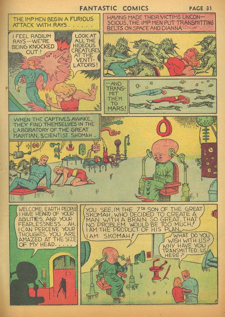 Read online Fantastic Comics comic -  Issue #1 - 34